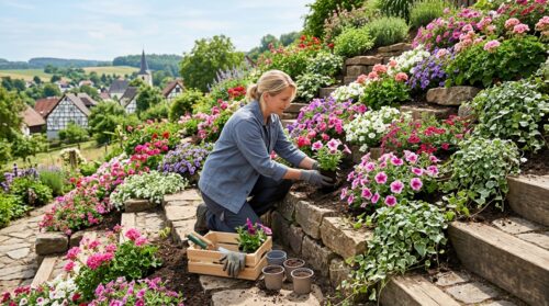 Hangbepflanzung leicht gemacht: Blumen-Cascaden für unter 20 € pro m² gestalten