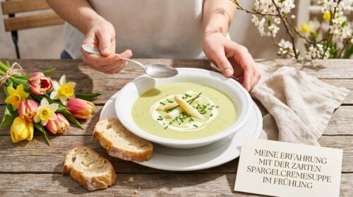 Meine Erfahrung mit der zarten Spargelcremesuppe im Frühling